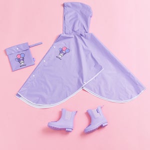 [산리오] 슈펜키즈 레인부츠 판초우의 세트 HPKV6E251S