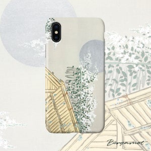 명화 케이스 1839 House from Momoyogusa–Flowers of a Hundred Generations (1909) by Kamisaka Sekka. 아이폰XS하드