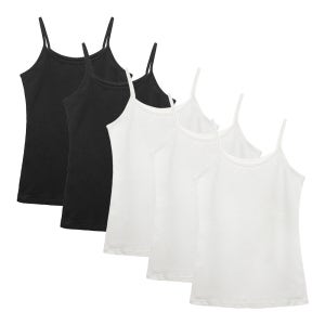 끈나시 5p 여성 민소매 여자 학생 빅사이즈 티셔츠 이너