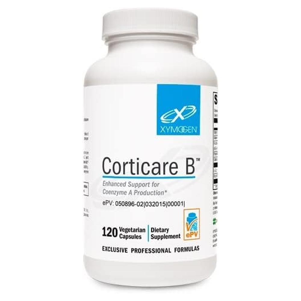 <b>자이모겐</b> XYMOGEN CorticareB 비타민C 엽산 L카르니틴 <b>판토텐산</b> 120베지캡슐