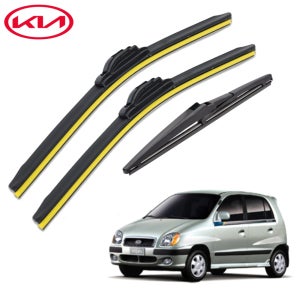 1+1+1 기아 비스토 전차종 프리미엄 전면 후방 리어 와이퍼 윈도우브러쉬 PR500+400mm