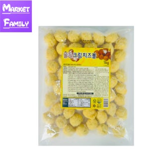 (마켓패밀리) 골든 크림 치즈볼 1KG 대용량 업소용 크림치즈 에어프라이어