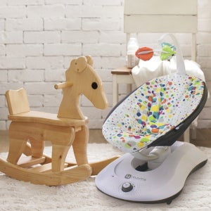 자동 바운서 신생아 유아 출산 선물 아기 자동 흔들 침대 다기능 스윙 스마트 전동 바운서