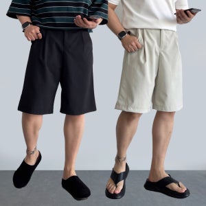 남자버뮤다팬츠 남자슬랙스반바지 남성여름슬랙스
