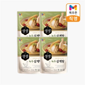 목우촌 생생 녹두 삼계탕 1kg, 4개