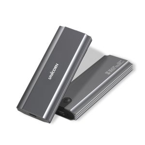 유니콘 SM-700D VMe & SATA M.2 SSD듀얼케이스 USB C타입 + A타입 겸용케이블 제공 과열방지 방열판 탑재