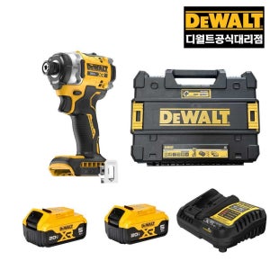 디월트 대리점 DCF860P2A-KR 20V 브러쉬리스 임팩드라이버 5.0Ah 2개 세트