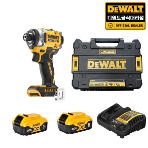 디월트 대리점 DCF860P2A-KR 20V 브러쉬리스 임팩드라이버 5.0Ah 2개 세트