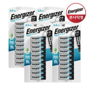 에너자이저 맥스플러스 고출력 건전지 AA 10입X4개 (총 40입)