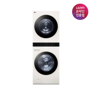 LG 오브제 워시타워 W21EEAM 세탁기 24kg 건조기 21kg 베이지
