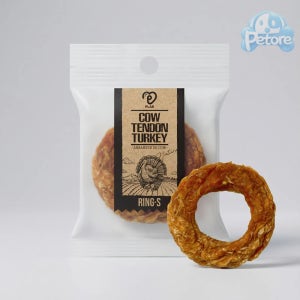 피랩 터키츄 소힘줄 오래먹는 강아지간식 링 S