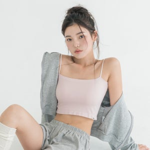 [도로시와][풀샷몰드] 심플 튜브탑 캡나시 끈나시 캡내장 민소매 패드내장