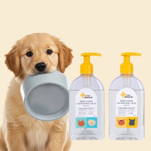 마이펫닥터 강아지 다목적세정제 반려동물 밥그릇 장난감 세제 280g 2개(무향+바나나향)