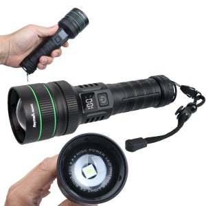 레이맨 고성능 손전등 LED 후레쉬 충전식 줌 라이트 RM405 단품(배터리 미포함)