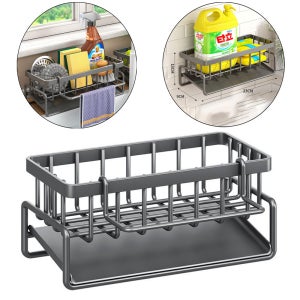 주방 싱크대 수세미 거치대 욕실 다기능 렉 벽걸이 스티커제공 스탠드 벽걸이 2중사용