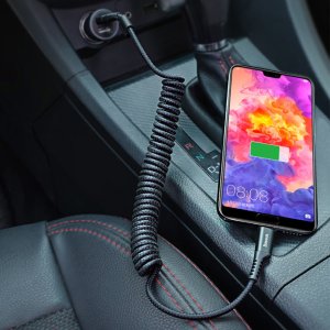 USB A to C타입 스프링 코일 충전 케이블