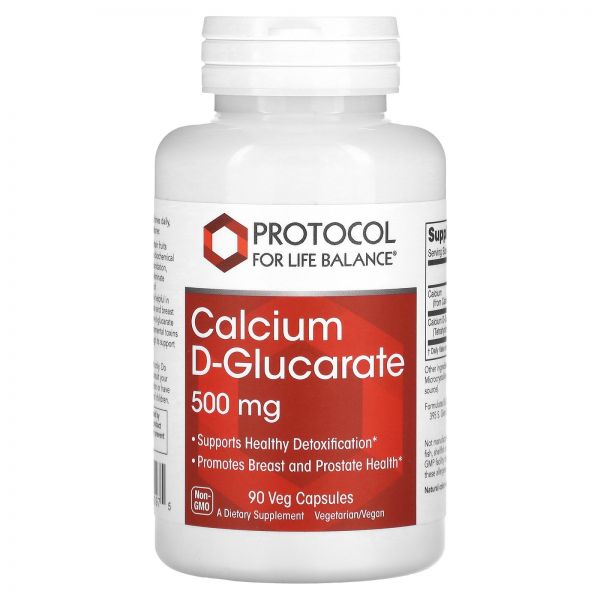 Protocol for Life Balance <b>프로토콜 포 라이프 발란스</b> Calcium DGlucarate 500 mg 90 Veg Capsules