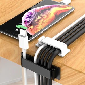 케이블 정리 홀더 충전기 컴퓨터 콘센트 선 정리 클립