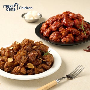 [99eats x 멕시카나] 더 바삭한 닭강정 500g 2종(매콤/마늘) 간식 순살치킨 치밥