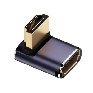 HDMI2.1 젠더 수직상단 방향 전환용 커넥터 4K 120Hz 8K 60Hz 지원 HDR 48Gbps A8K-06