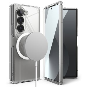 링케 퓨전 마그네틱 맥세이프 투명 케이스 클리어, 갤럭시Z 폴드6