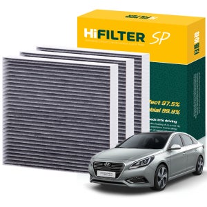 2+1 하이필터 현대 LF 쏘나타 PHEV 자동차 활성탄 에어컨필터, 3개 , HI-A001