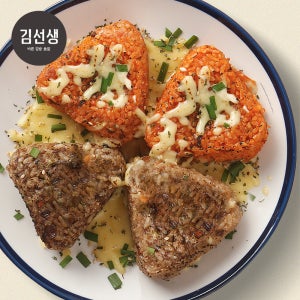 [99eats x 바르다김선생] 간편조리 주먹밥 500g 2종(소불고기/김치치즈)