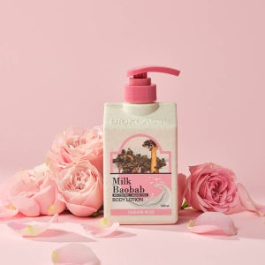 밀크바오밥 오리지널 바디로션 다마스크로즈, 500ml, 1개