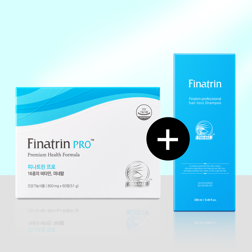 [세트구성] 피나트린 <b>탈모</b> 샴푸 + 비오틴 <b>영양제</b>