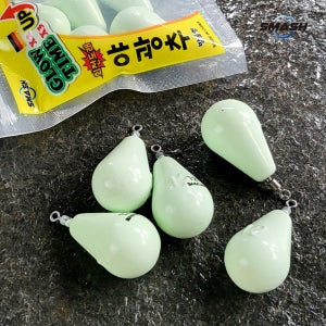 스매쉬 야광추 야광 봉돌 싱커 쭈꾸미 문어 갑오징어 채비 물방울 3호