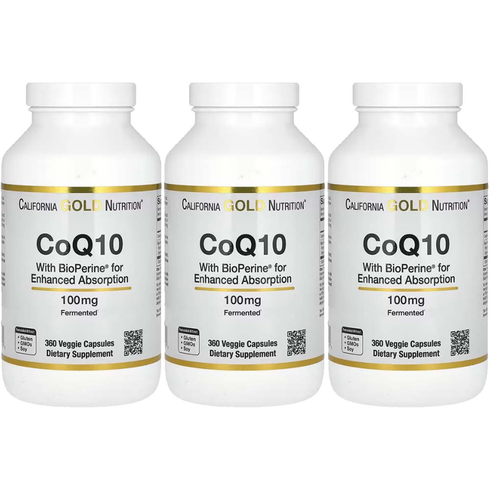 CGN 유비 퀴논 코엔자 임Q10 코자임 코인자인 <b>COQ10100mg</b> 360캡슐3통