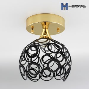 인테리어용 베란다등 팽이블랙 직부등