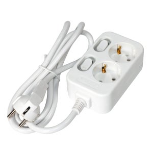 모노케어 2구 개별 스위치 16A 안전 멀티 탭 콘센트 10M