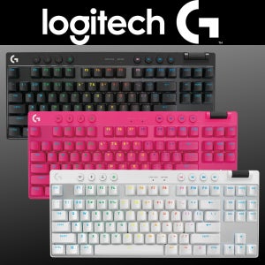 로지텍G PRO X 라이트스피드 무선 게이밍 키보드 TKL 텐키리스 블랙 Clicky