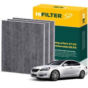 2+1 하이필터 기아 더 뉴 K7 VG 자동차 활성탄 에어컨필터, 3개 , HI-B002