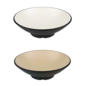 DOLSAN 돌산 멜라민 체크투톤 특면기 대 DS-7130 흑백 콜크 업소용 그릇 면기