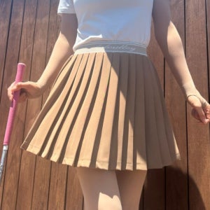 여성 골프치마 치마바지 샤랄라 여리여리 시즌2 A라인 밴딩 플리츠 스커트 골프웨어