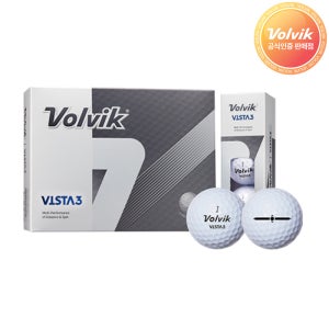 2024 볼빅 VOLVIK 골프 VISTA3 비스타3 화이트 골프공 3피스