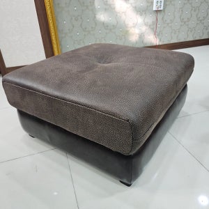 메리토 천연 누박가죽 보조스툴 가죽+pu가죽