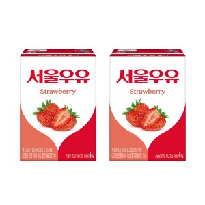 서울우유 딸기멸균우유200ml × 24입 1개