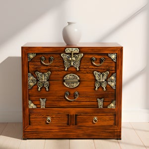 가온공방 원목 서랍 반닫이 750 전통 고가구 제기함 목기함 수납장