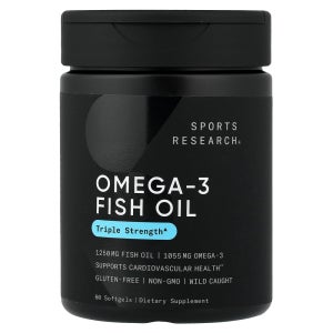 (아이허브) 스포츠리서치 오메가3 피쉬 오일 트리플 스트렝스 1250mg 소프트젤 60정