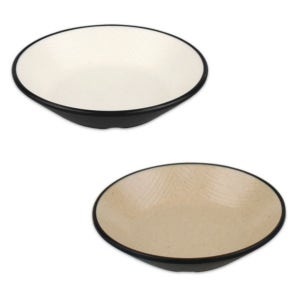 DOLSAN 돌산 멜라민 체크투톤 찬그릇 소 DS-7024 흑백 콜크 업소용 반찬 그릇