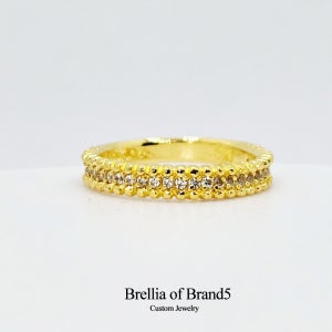 브렐리아 24k 순금 셀레스티어스타 링 순금반지 3.75g 무료배송 스톤반지 큐빅 미니볼