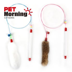 펫모닝 와이어 캣티클러 낚싯대 토끼털 1p PMC-180
