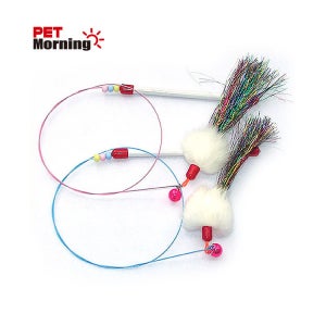 펫모닝 와이어 캣티클러 낚싯대 반짝이 1p PMC-226