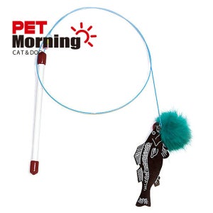 펫모닝 와이어 캣티클러 낚싯대 물고기 1p PMC-237