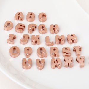 14K 18K 볼륨 이니셜 펜던트 목걸이 선물 우정 커플목걸이