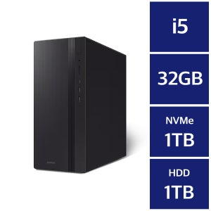 삼성 데스크탑5 DM500TGZ-AD5A Win11Home / 32GB 램 / NVMe SSD 1TB + HDD 1TB /