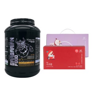 [그룹딜] 즙(사과, 양파) + 바바리안푸드 단백질보충제 프로틴 쉐이크 파우더 2kg